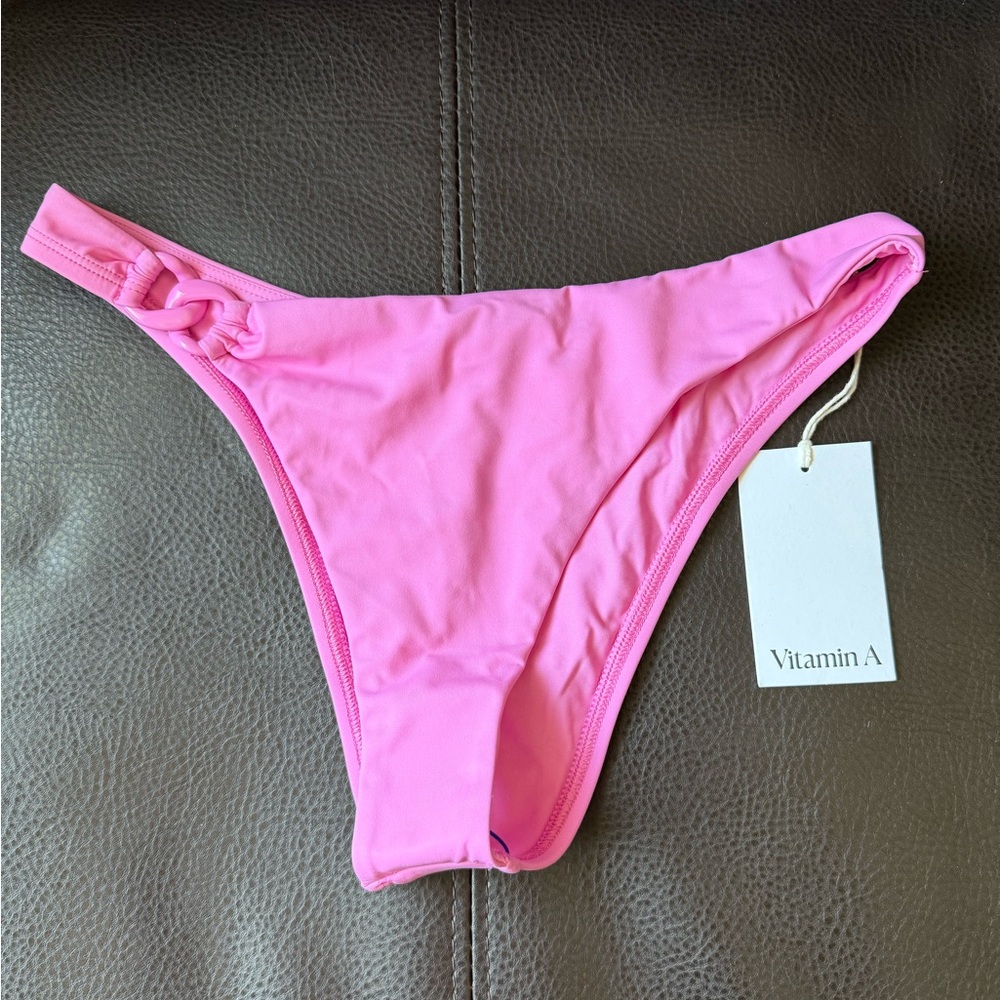 Vitamin A Women's Luxe Link Pink Swim Bottom